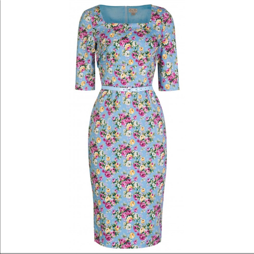 1950s style pencil dress